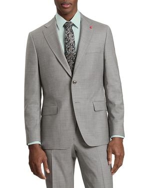 Ted Baker Wright Plaid Modern Fit Suit Jacket - Gray