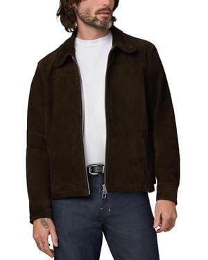 Joe's Jeans Suede Dress Zipper Jacket - Black