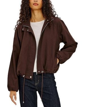Rails Blake Stand Collar Drawstring Jacket - Brown