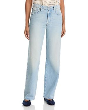 Mother The Rambler Zip Skimp High Rise Jeans - Blue