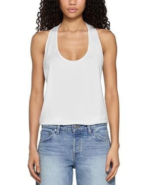 EB DENIM Valley Racer Tank Top - White