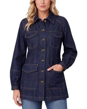 Liverpool Los Angeles Lantern Sleeve Denim Jacket - Blue