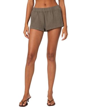 Edikted Harleigh Linen Look Shorts - Green