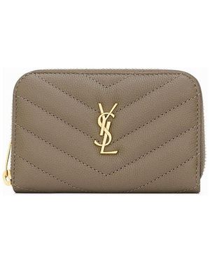 Saint Laurent Cassandre Change Purse - Gray