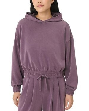 Sweaty Betty Sand Wash Cloud Crop Hoodie - Purple