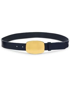 Rag & Bone Wyatt Leather Belt - Blue