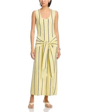 3.1 Phillip Lim Striped Midi Tank Dress - Metallic