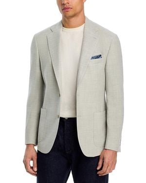 Vince Wool Pique Jersey Slim Fit Unstructured Sport Coat - Gray