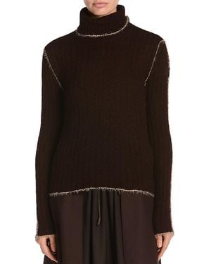 Moncler Ribbed Turtleneck Sweater - Black