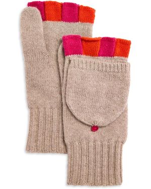 Echo Colourblock Pop Top Mittens - Pink