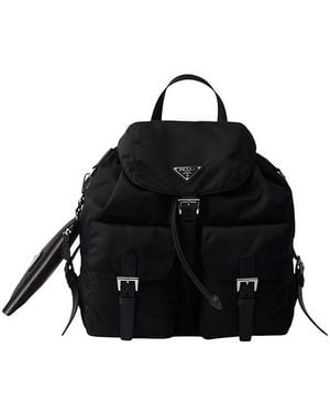 Prada Medium Re-Nylon Backpack - Black