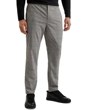 Ted Baker Nicolo Prince Of Wales Slim Fit Dress Pants - Gray