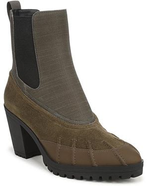 Veronica Beard Taryn Leather High Heel Chelsea Boots - Brown
