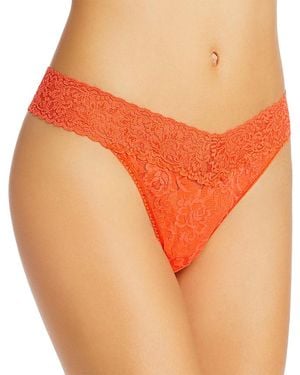 Hanky Panky Signature Lace Original Rise Thong - Orange