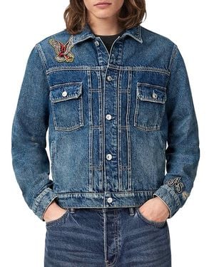 AllSaints Exile Patch Jacket - Blue