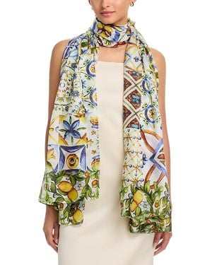 Fraas Italian Tiles Silk Scarf - Multicolor