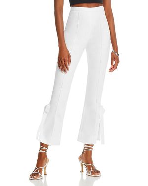Cinq À Sept Lou Cropped Side Tie Pants - White