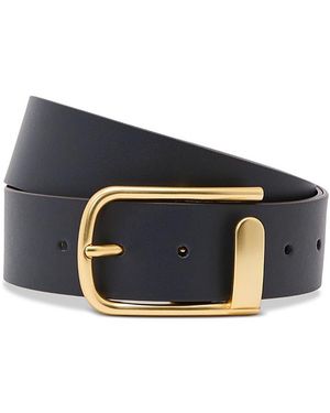 Reiss Iyla Half Keeper Leather Belt - Blue