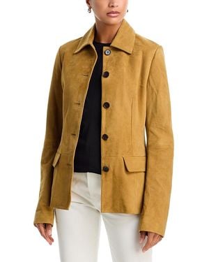 TOTEME Suede Cinched Jacket - Yellow