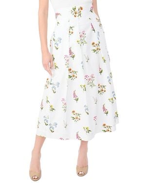 Ted Baker Rihana Wide Waistband Pleated Skirt - White