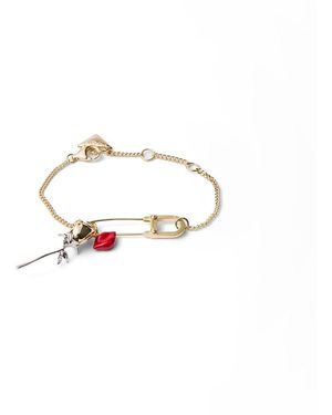 Prada Enameled Metal Bracelet - White