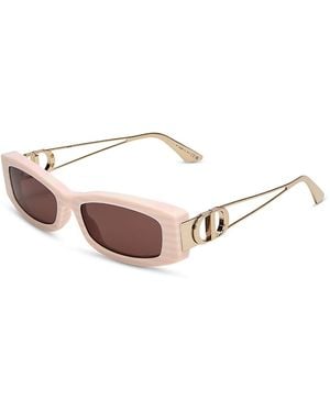Dior 30Montaigne Rectangle Sunglasses, 54Mm - Pink