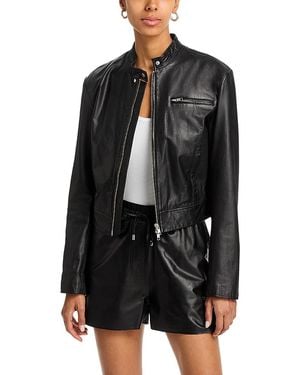 ATM Leather Moto Jacket - Black
