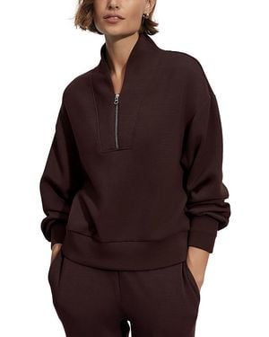 Varley Davidson Half Zip Sweatshirt - Red