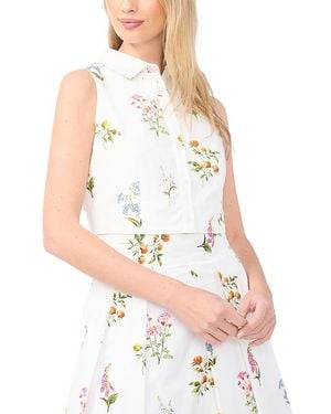 Ted Baker York Sleeveless Collared Top - White