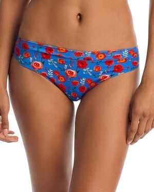 Meundies Ultramodal Feelfree Thong - Blue