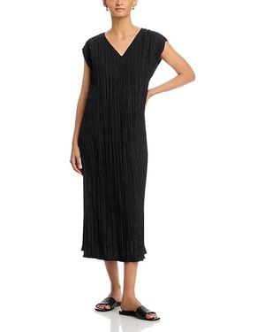 Robe Portefeuille Eileen Fisher Petite Taille S - Mauve Manches Longues - Col V - Occasion TBE