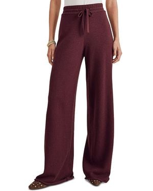 Splendid Haven Wide Leg Sweater Pants - Red