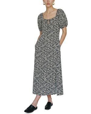 Vero Moda Josie Tie Ankle Dress - Gray