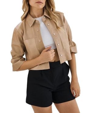 Lamarque Carolina Leather Jacket - Natural