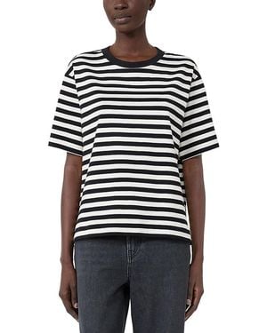 Weekend by Maxmara Wkdmultid Cotton Crewneck Tee - Black
