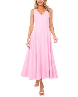 Ted Baker Pleated Waist Sleeveless Linen Blend Maxi Dress - Pink