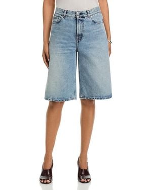 TOTEME Denim Board Shorts - Blue
