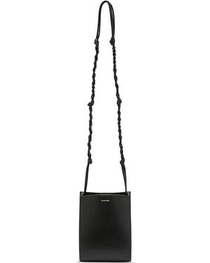 Jil Sander Tangle Leather Phone Shoulder Bag - White