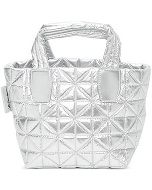 VEE COLLECTIVE Vee Mini Quilted Nylon Tote - White