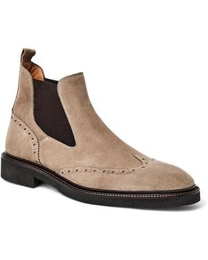 Bruno Magli Vespa Suede Wingtip Boot - Brown