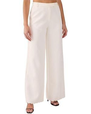 Nasty Gal Embroidered Tailored Wide Leg Pants - Pink