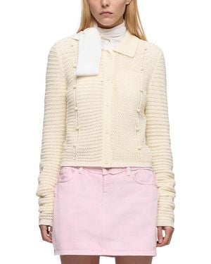 7 For All Mankind Bobble Cardigan - Natural