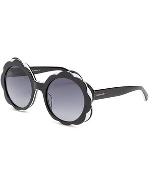 Kate Spade Vivi Round Sunglasses, 54Mm - Gray
