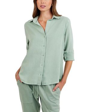 Bella Dahl Classic Button Down Shirt - Green