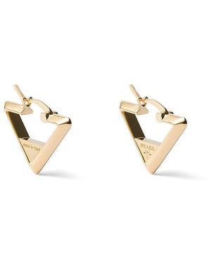 Prada Metal Earrings - Metallic