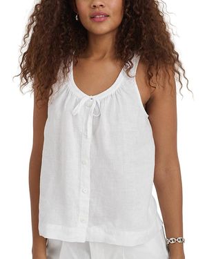 Alex Mill Sidney Linen Top - White