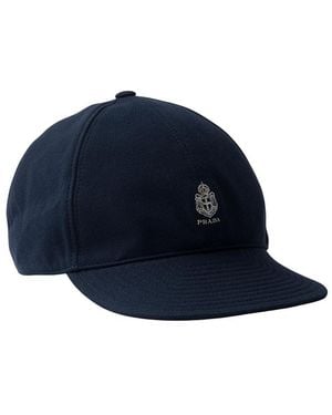 Prada Old Pique Baseball Cap - Blue
