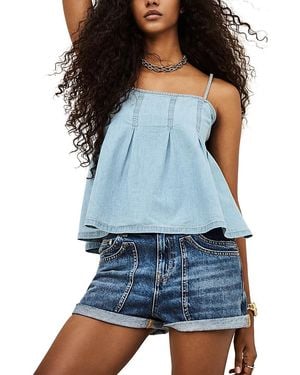 Ba&sh Lucina Cropped Top - Blue