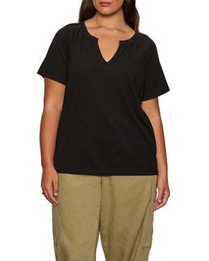 Sanctuary Plus Raglan Tee - Black