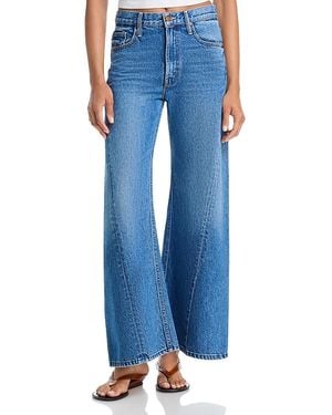 Mother Lil Lemon Twist Skimp High Rise Ankle Jeans - Blue